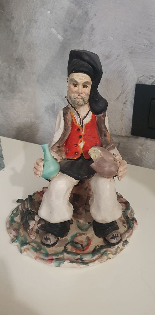 Statuina ceramica sarda - vintage