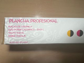 Plancha del pelo.