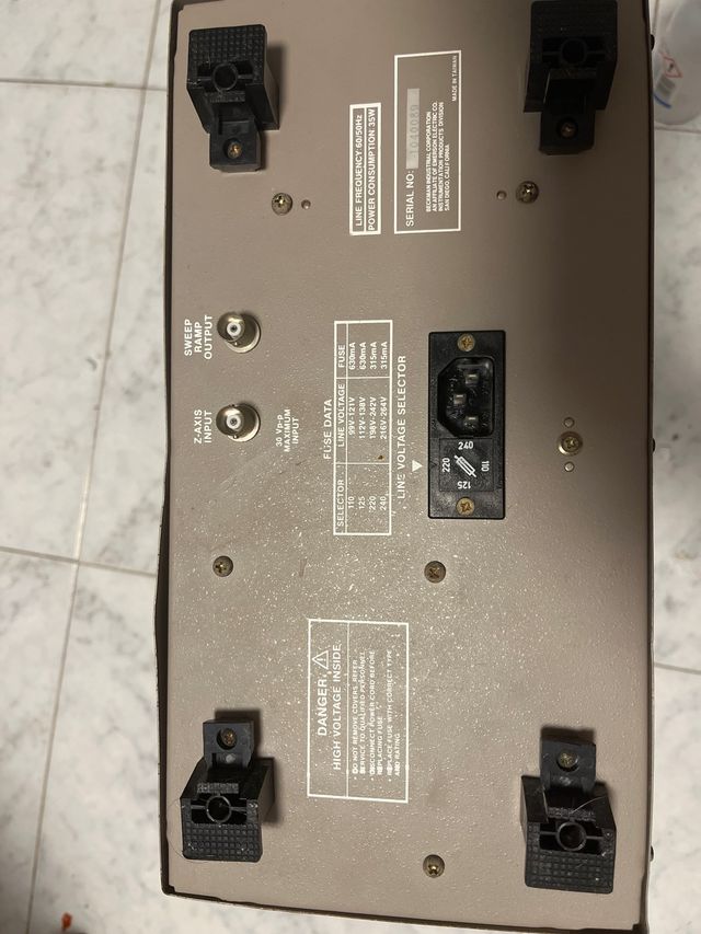 Osciloscopio Beckman Industrial 20MHz modelo 9020