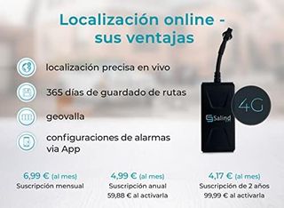 Salind GPS 4G - Rastreador para Vehículos