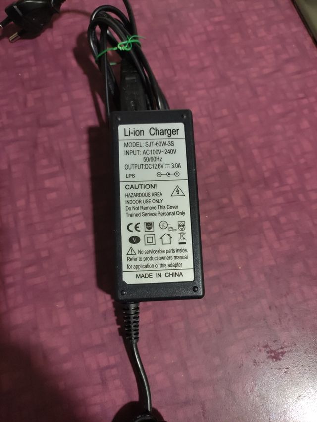 Cargador batería litio