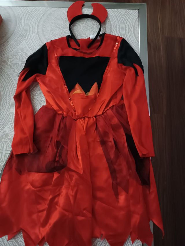 DISFRAZ DIABLESA TALLA 5-6 AÑOS.