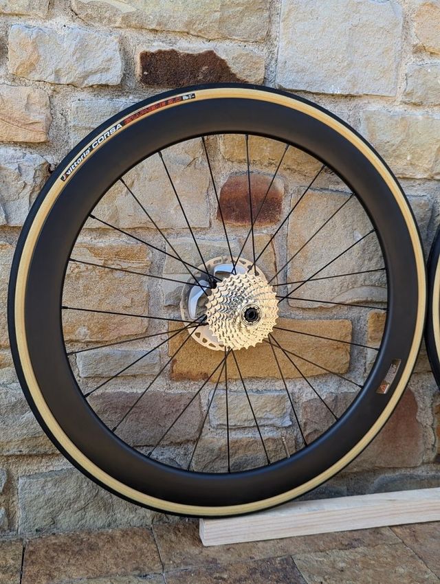 Ruedas Carbono 50 con discos Ultegra y Cassette