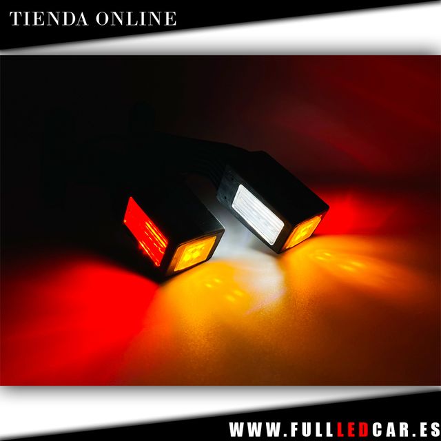 GALIBOS LED CUERNOS TRASEROS FLEXIBLES TRES COLORE