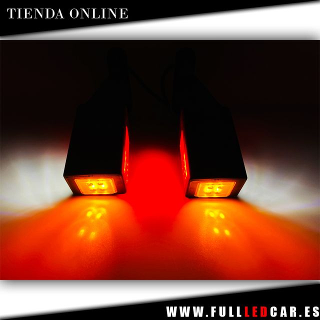 GALIBOS LED CUERNOS TRASEROS FLEXIBLES TRES COLORE