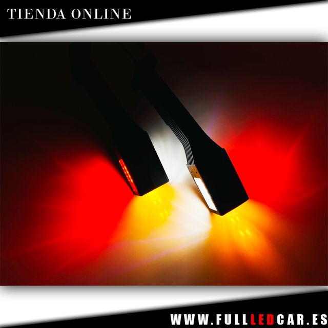 GALIBOS LED CUERNOS TRASEROS FLEXIBLES TRES COLORE