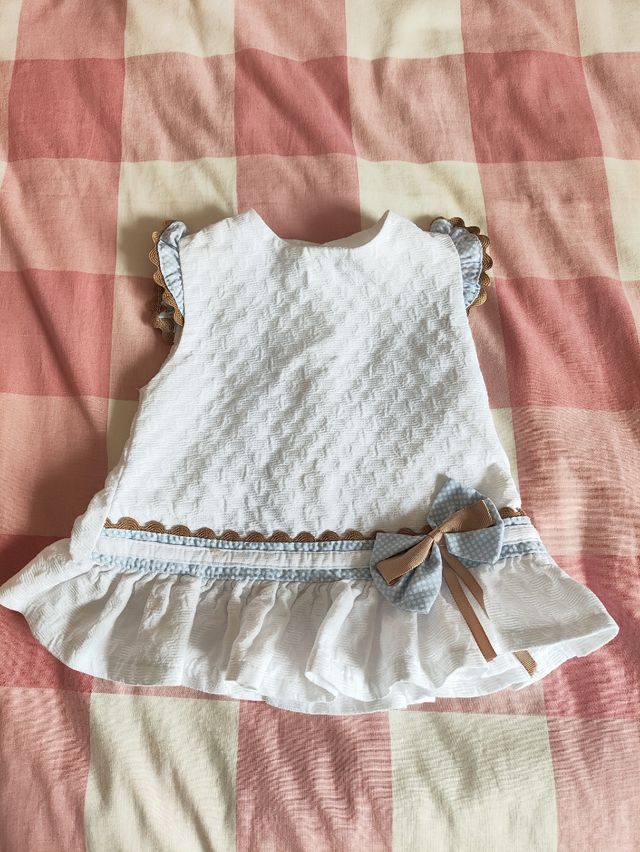 Vestido bebé piqué 1 - 3 m