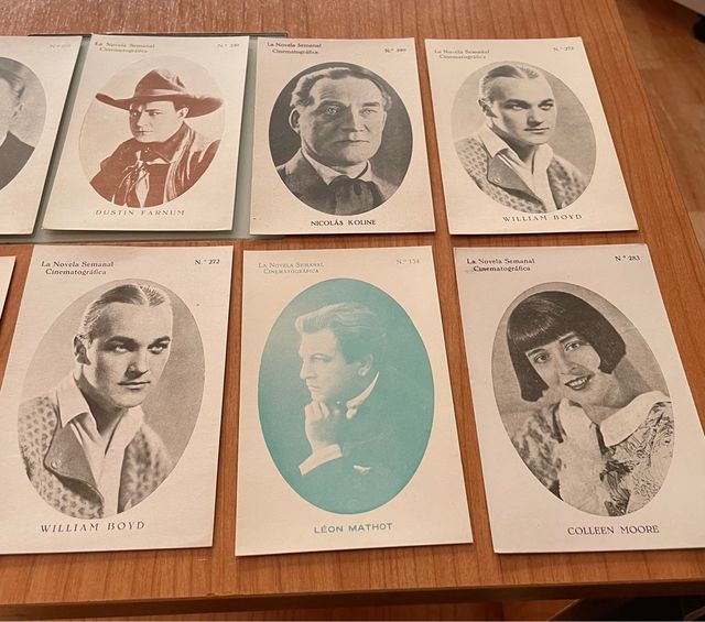 10 postales antiguas actores y actrices cine