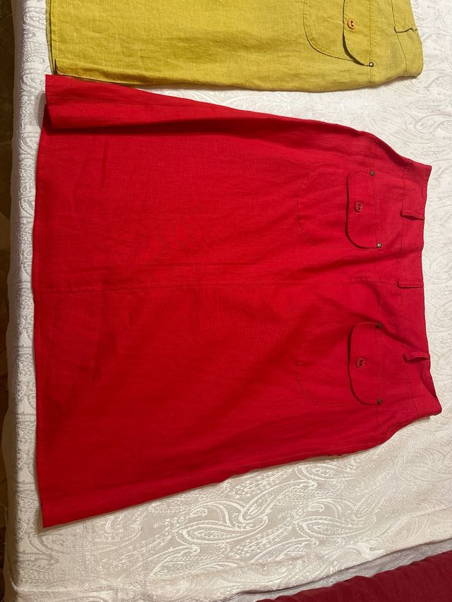 Gonne Cannella di Lino puro