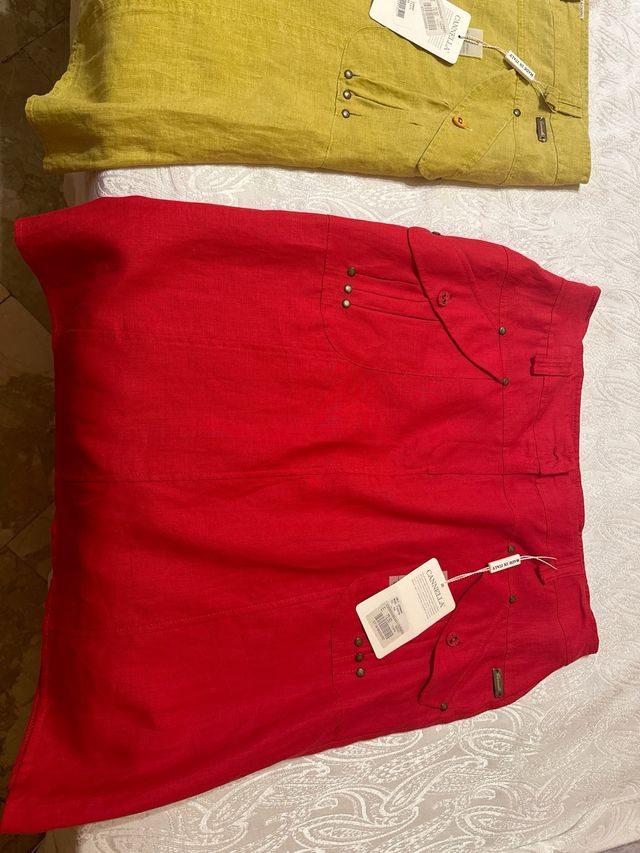 Gonne Cannella di Lino puro