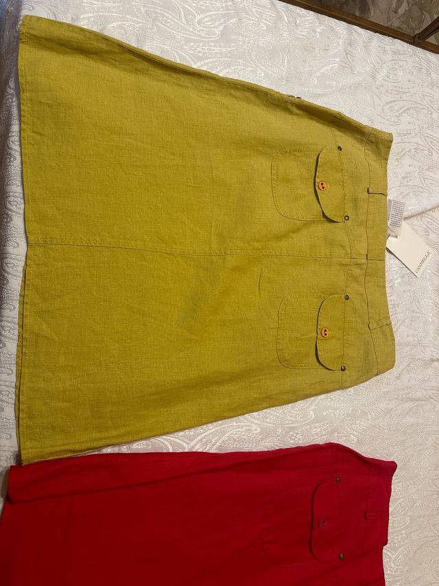 Gonne Cannella di Lino puro