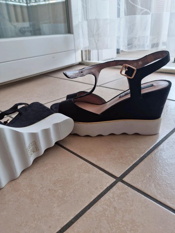 Sandali Cinti alti neri e bianchi