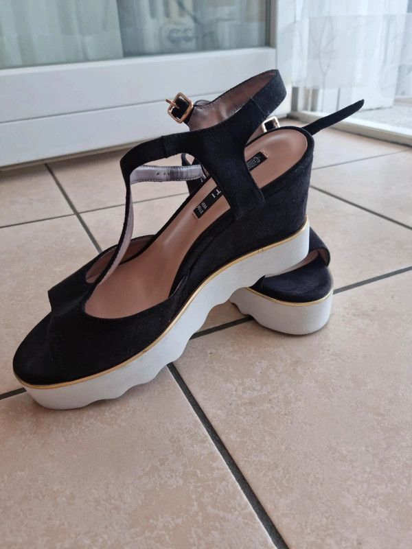 Sandali Cinti alti neri e bianchi