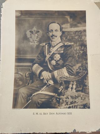 Lámina rey Alfonso XIII