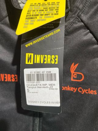 CHAQUETA INVERSE DONKEY CYCLES TALLA S,M,L