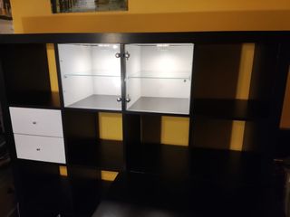 Ikea :escritorio Kallax/Linnmon negro