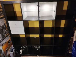 Ikea :escritorio Kallax/Linnmon negro