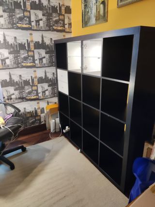 Ikea :escritorio Kallax/Linnmon negro