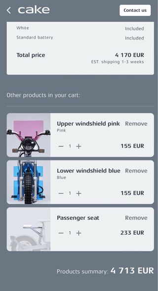 Moto 100% eléctrica Ride Cake Makka