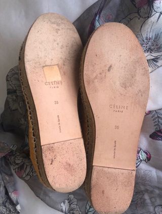 Zapatos color mostaza t-35 Celine Paris
