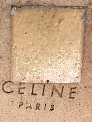 Zapatos color mostaza t-35 Celine Paris