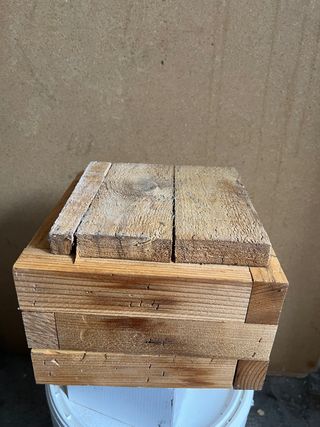 macetero de madera 