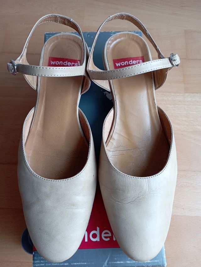 Bailarinas destalonadas beige Wonders