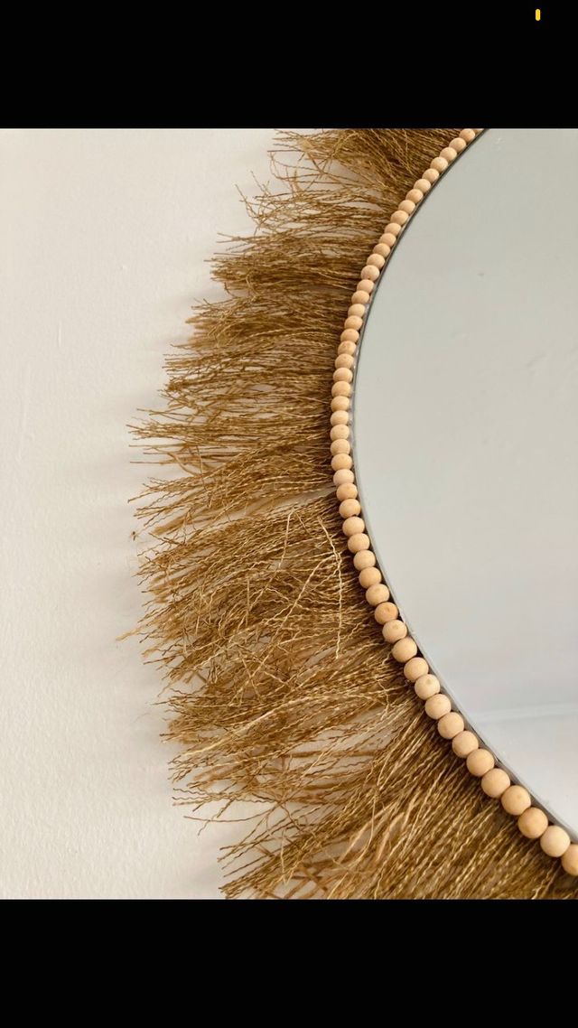 ✅ Espejo decorativo boho macrame ✅