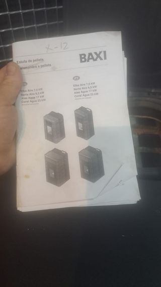BAXIROCA CORAL AGUA ESTUFA DE PELLETS