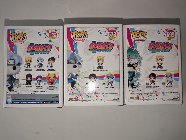 Funko Pop Boruto Mitsuki #1357 + #673 + #699 Glow