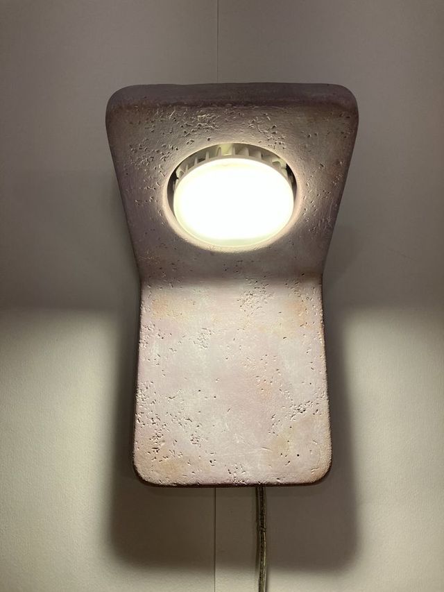 Lampada parete ceramica toscana