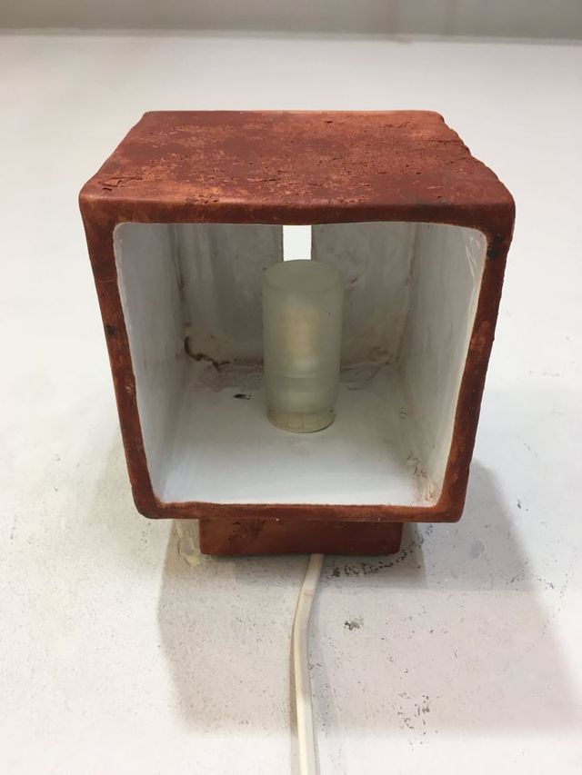 Lampada parete ceramica toscana