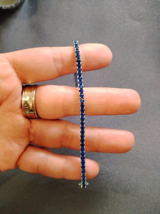 Azul Pulsera tipo Rivier