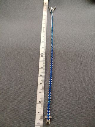 Azul Pulsera tipo Rivier