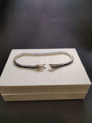 Azul Pulsera tipo Rivier