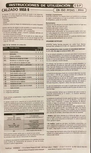 Botas de seguridad puntera acero