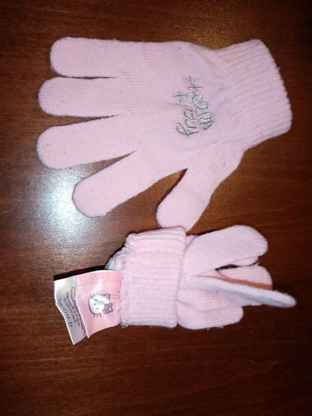 Cappello e guanti hello kitty