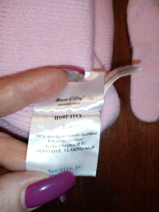 Cappello e guanti hello kitty