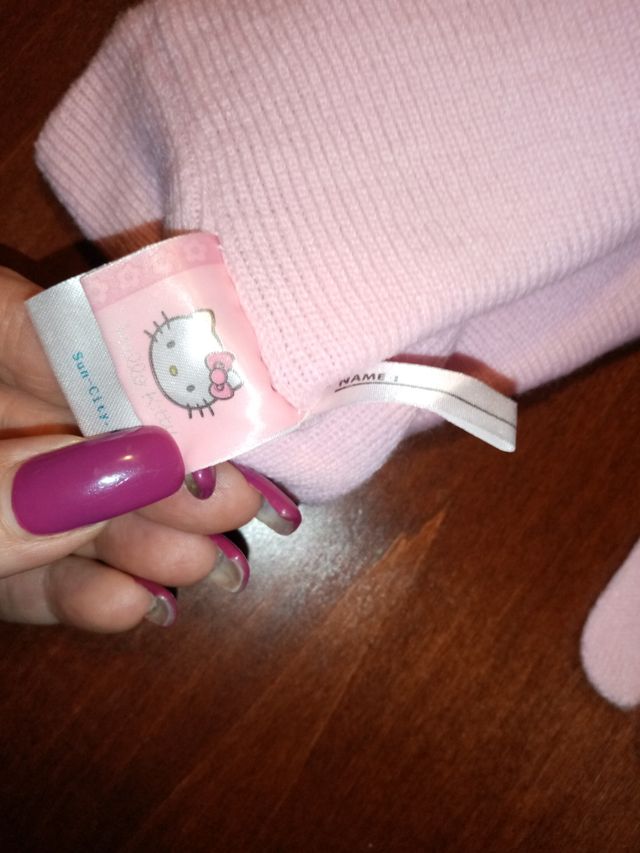 Cappello e guanti hello kitty