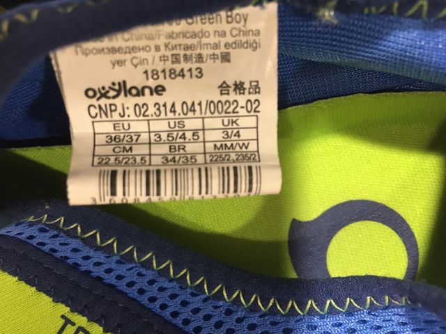 Escarpines agua talla 36/37