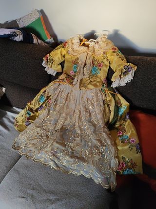 Vestido fallera niña 7-8 años 