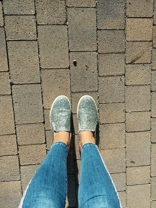 Jeans Hand Work bande laterali con dettagli strass