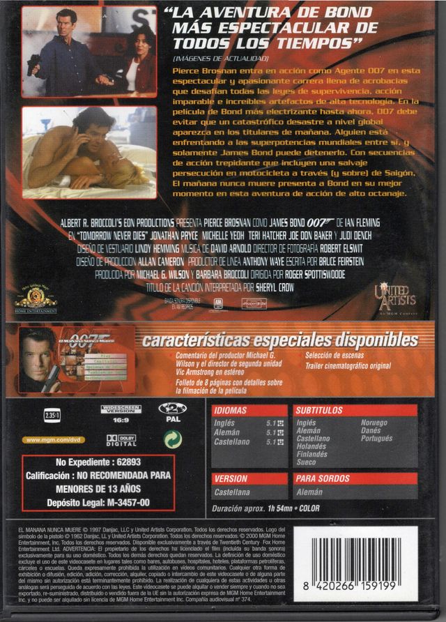 TC71/ DVD 007 EL MAÑANA NUNCA MUERE