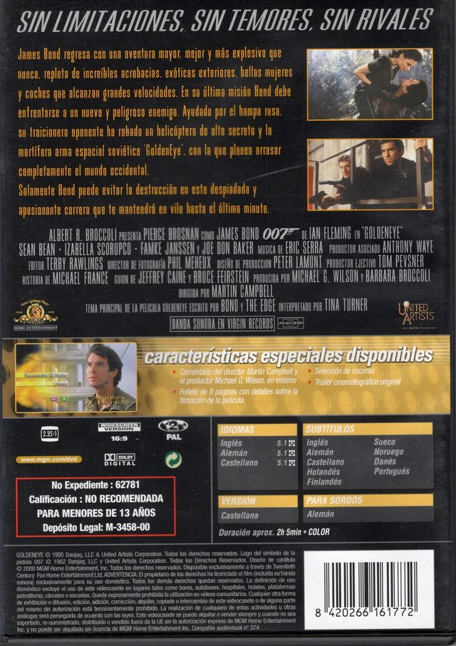 TC71/ DVD 007 GOLDENEYE