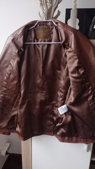 Cazadora biker piel 