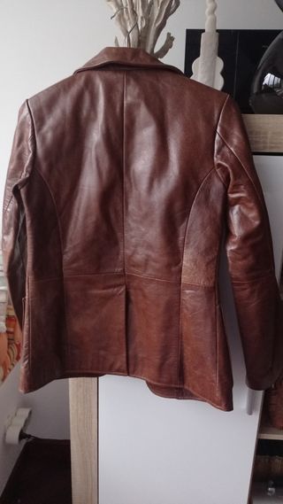Cazadora biker piel 