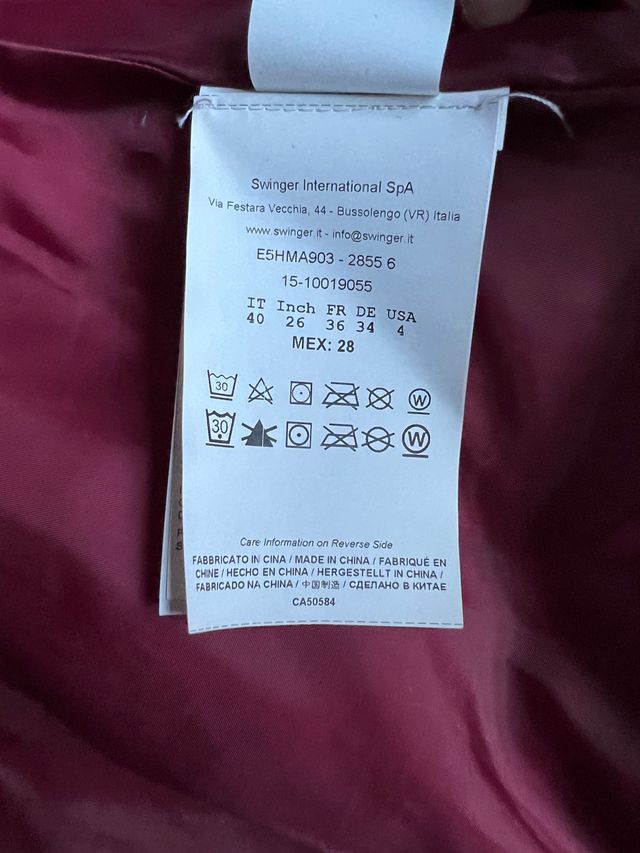 chaqueta de plumas de Versace original