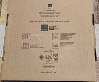 Piatto tondo e due ciotoline Olio Carli
