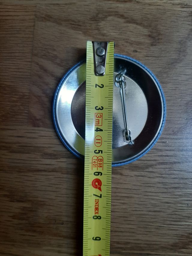 Broche grande vintage niña paraguas gato