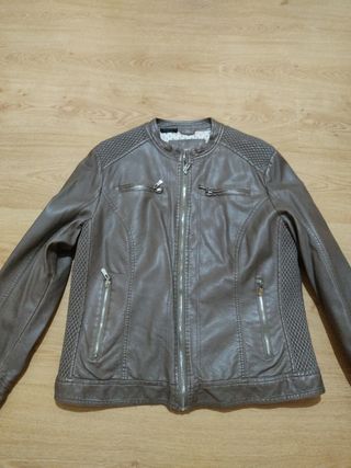 Cazadora Chica Mujer Cuero Talla L/XL